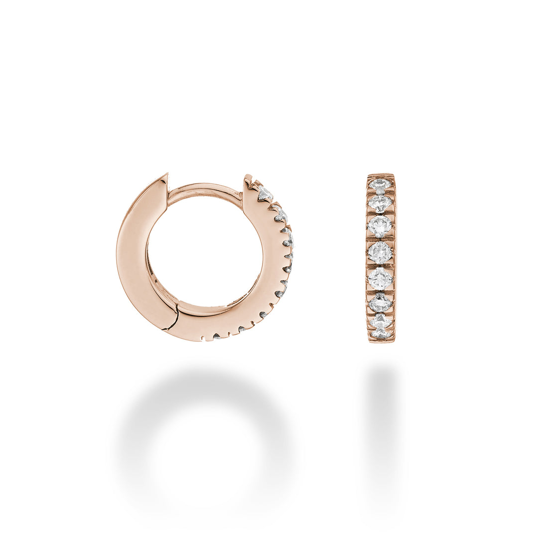 Nihama veya 18k ct.0,26 boyut 2 pembe altın çap. doğu. 12 mm NO5079O3BR026-2