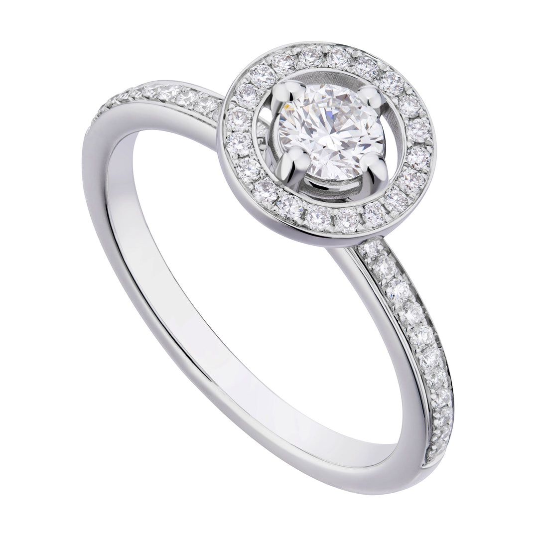 Solring van World Diamond Group. fm-instellingen met cirkel ct. 0,33-0,39 ACTFM005DI2-19053110026