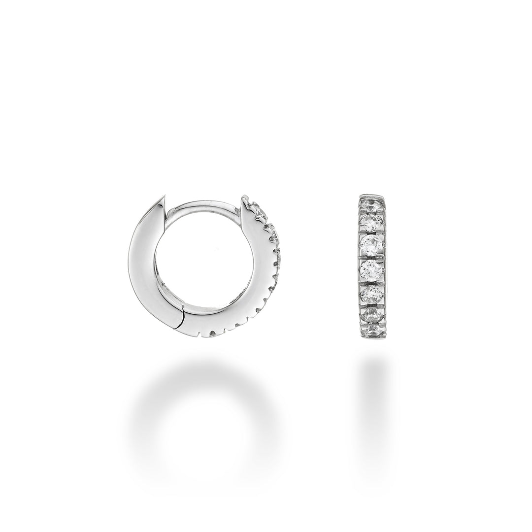 Nihama or 18k ct.0.23 size 1 white gold diam. east. 10mm NO5079O4BR023-1