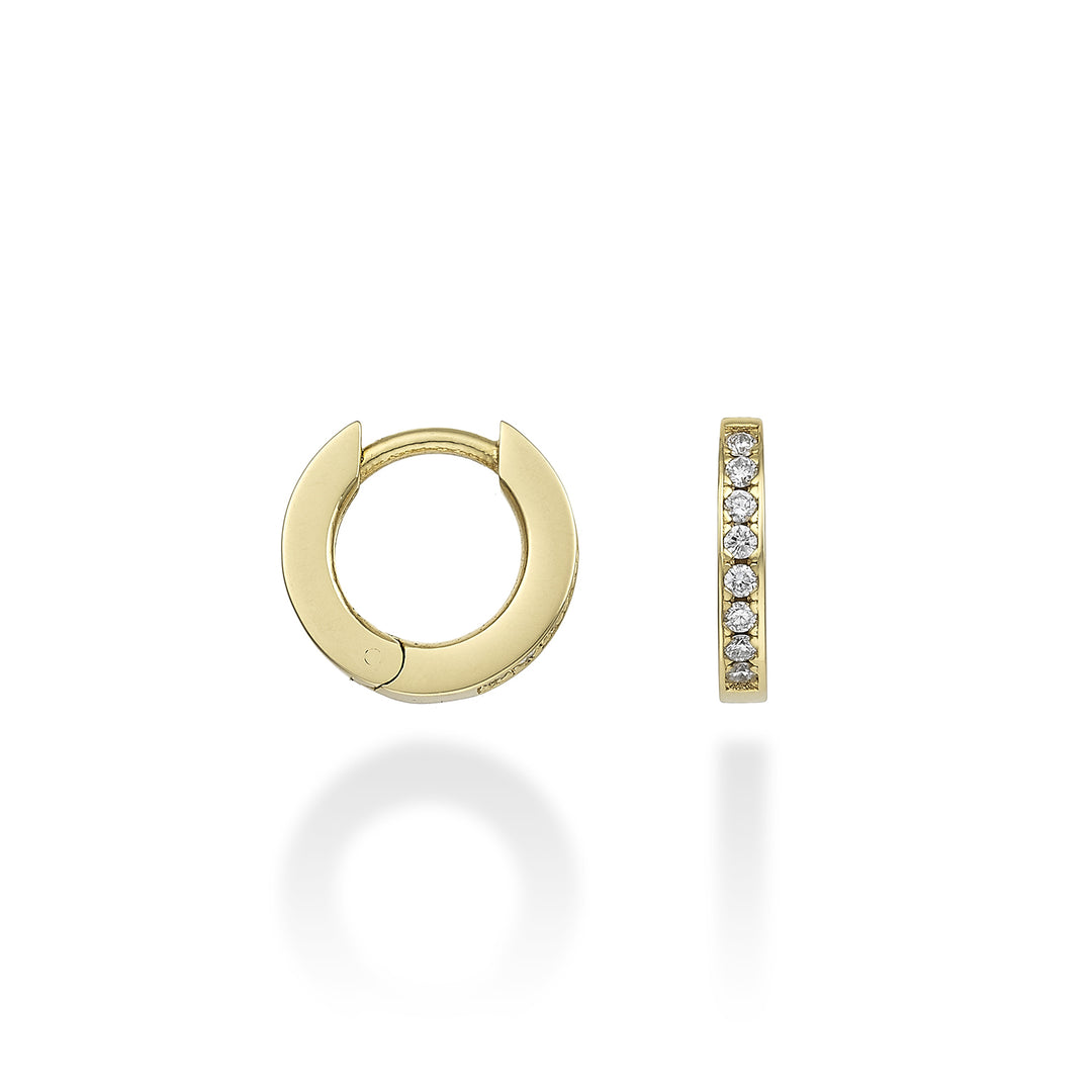 Mikiko veya 18k yuvarlak çap. 0,08 kt sarı altın çap. doğu. 10mm MO5062O1BR008
