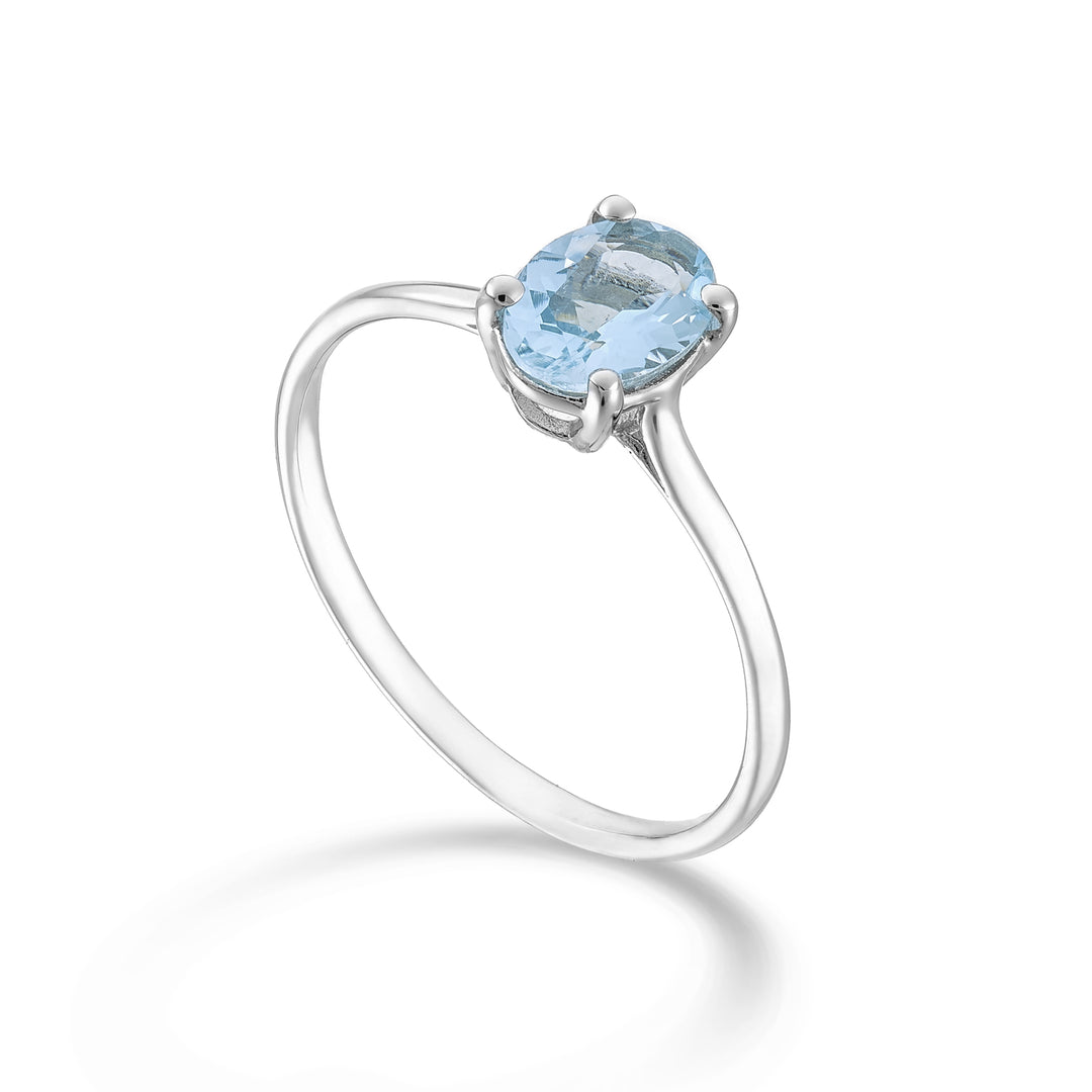 Mikiko an 18k oval aquamarine 7x5 ct.0,50 MA5171O4AM