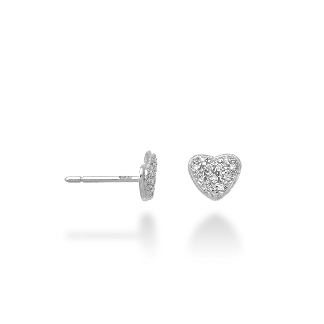 미키코 싱글 이어링 18k 하트 0.05ct MORMONCUOREO4