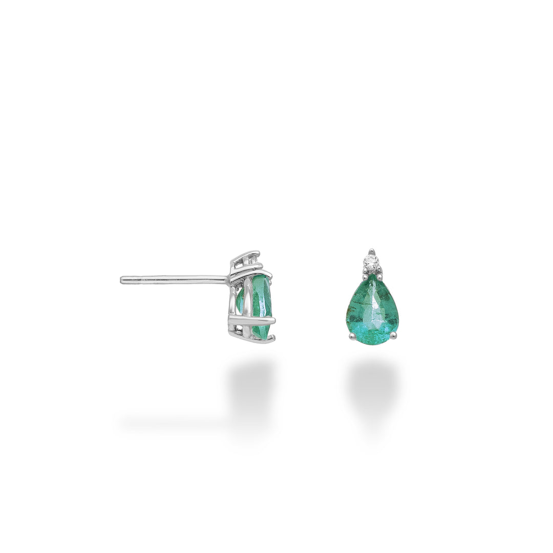 Mikiko o esmeralda de 18k n. Gota 7x5 y diamante MO5169O4SMN090