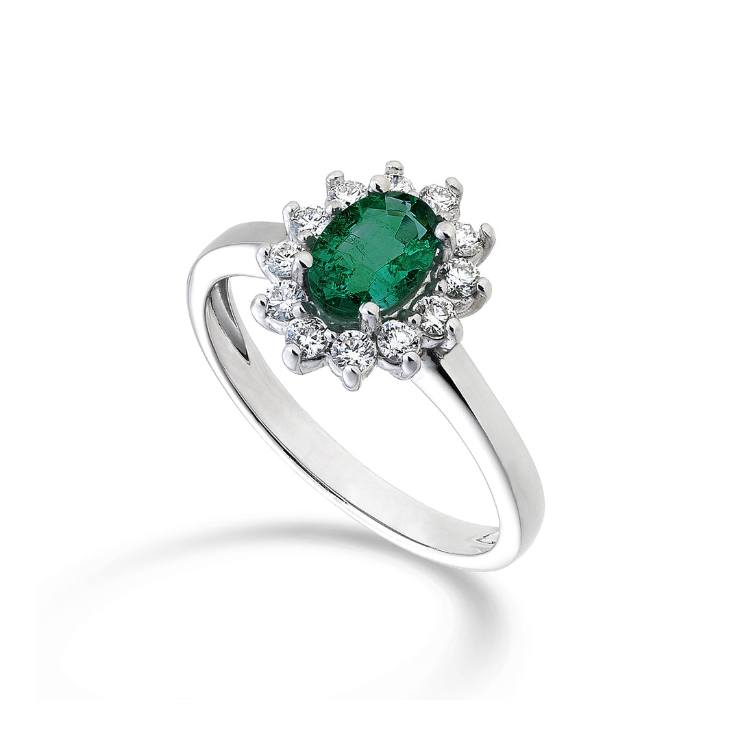 Nihama 18k smaragd n. ovál 7x5 ct.0,69 pr. 0,30 ct NA5094O4SMN069
