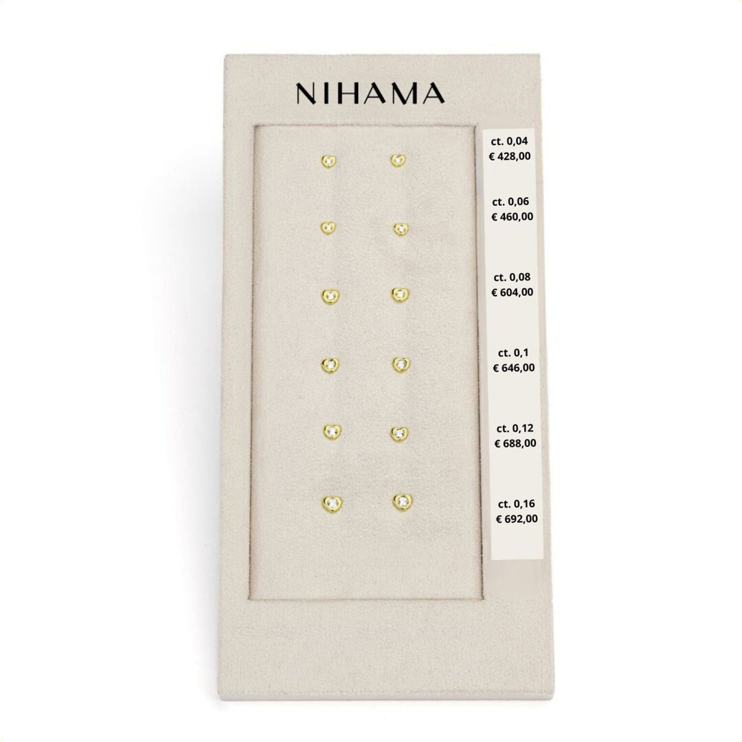 Pachet de aur Nihama o5106 inimă aur galben de 18kt 0,04-0,06-0,08-0,10-0,12-0,16 N.LIGHTBOX.63-G