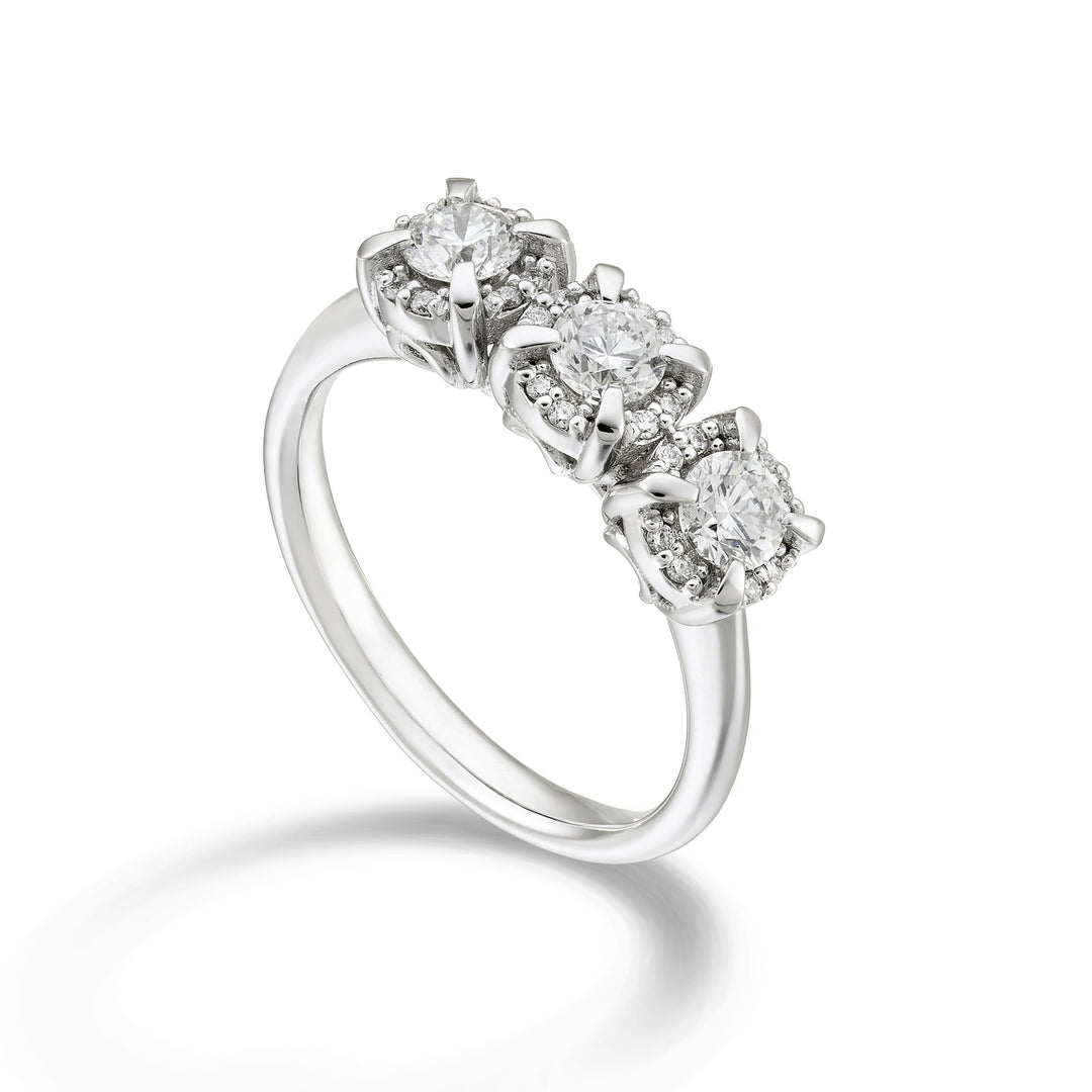 World Diamond Group trilogi diam ring mellan stift, cen. 0,08ct ATRLC421DI08-24088110070