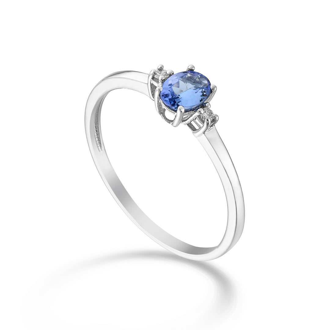 Nihama i 9-karatowy tanzanit n. owalny 5x4 ct.0,30 śr. 0,02 ct NA5191R4TZN