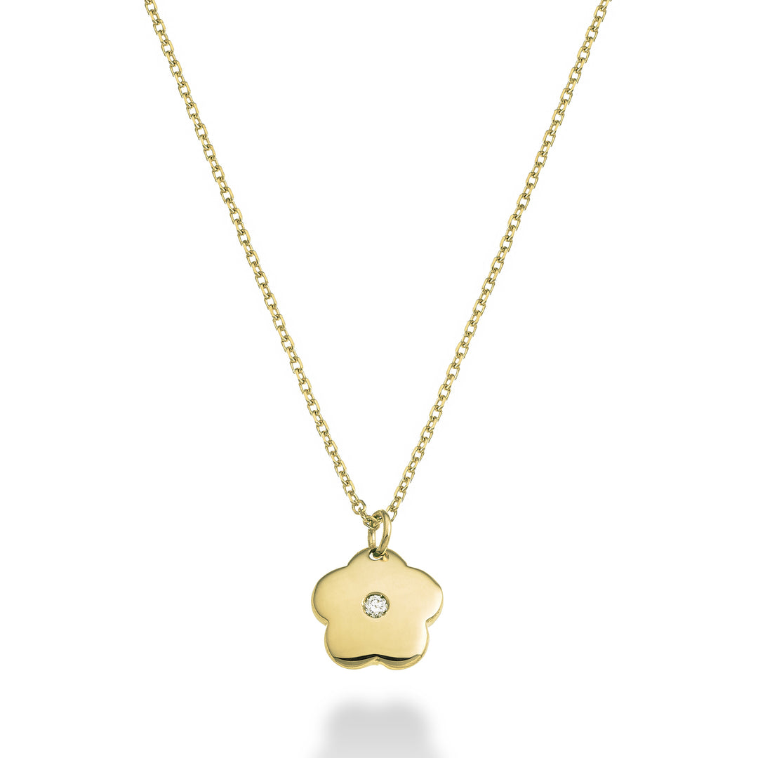 Mikiko cl 18k flor 0,01 ct oro amarillo MD5129O1BR001
