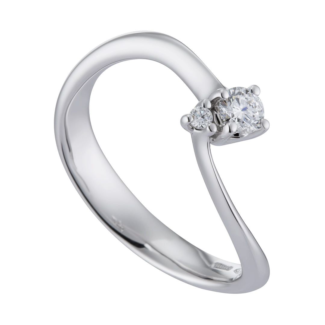 World Diamond Group anello solitario doppio diamantino ASL023DI1-17264110036