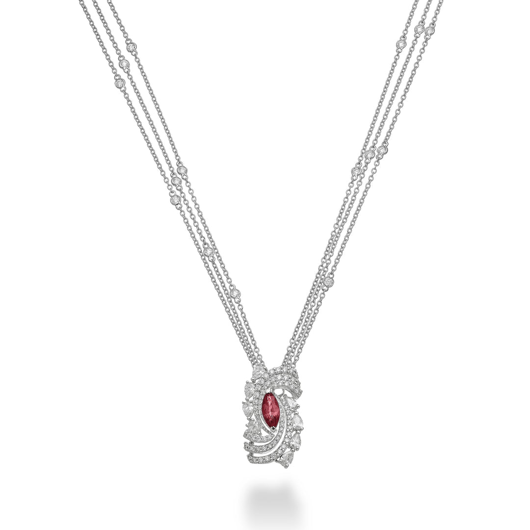 Golay centralny markiza rubinowy vortex choker 9x4 GMP711DRU94-25189110131