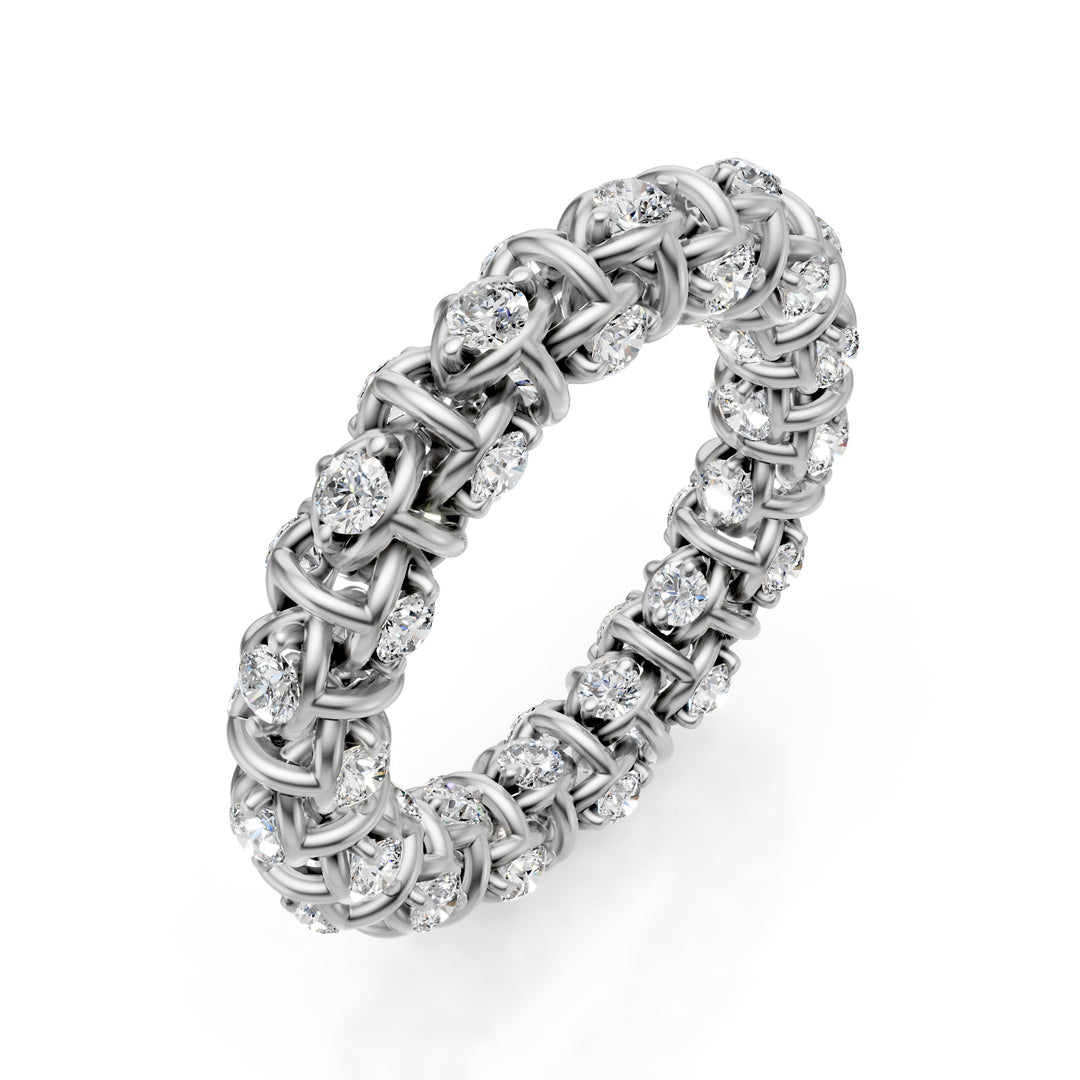 Golay Soft-Mesh-Ring mit Diamanten in Weißgold AETD540D0017B-11-24345110097