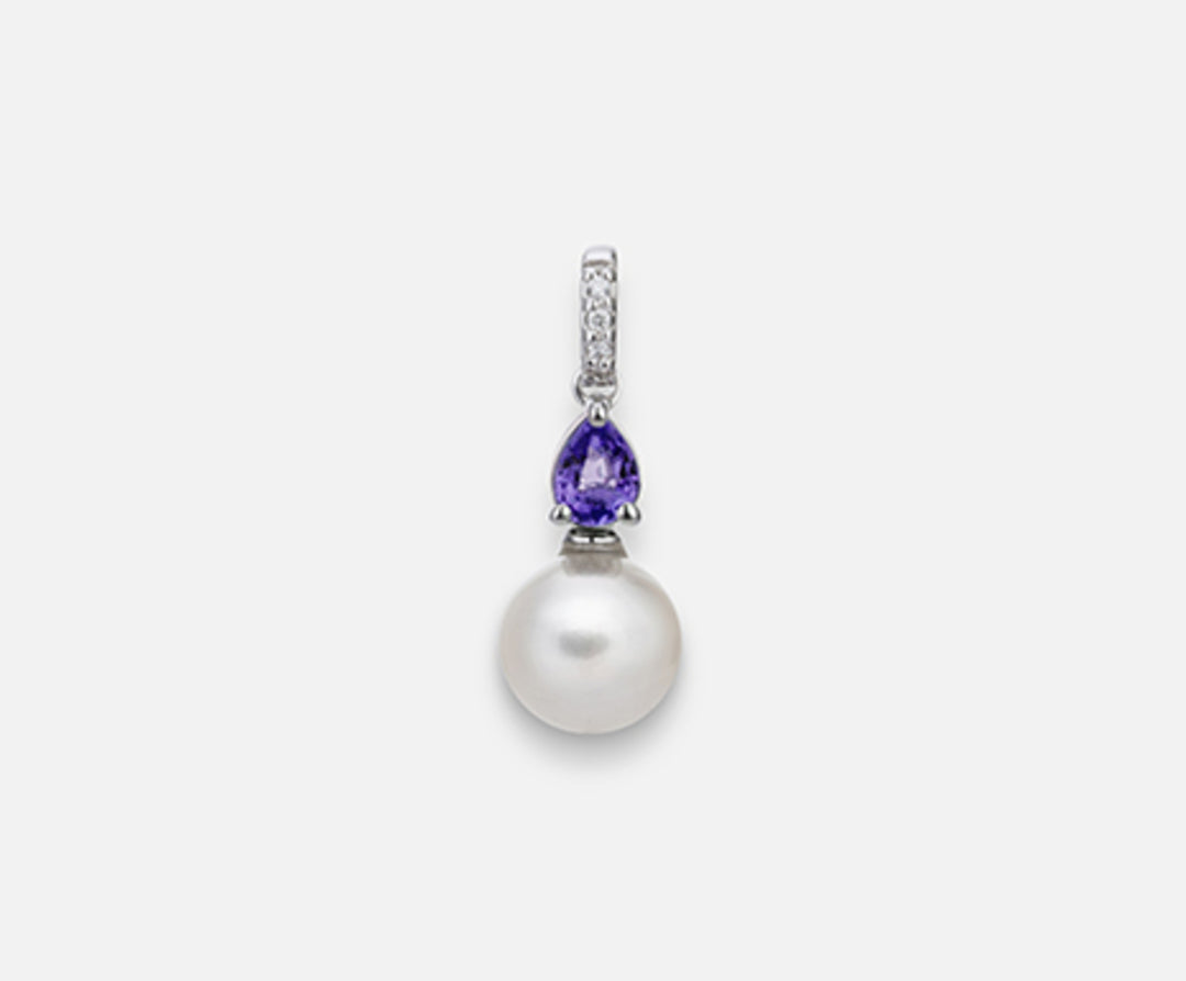Mikiko pe 18k fw 6.5/7 amethyst drop 4x3 ct.0.18 dia ct.0.01 MP0387O4FABI065