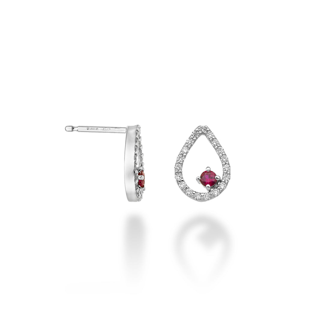 World Diamond Group eller 18k "drop" rubin n. ct. 0,22 diakt. 0,28 GO5139O4RBN050