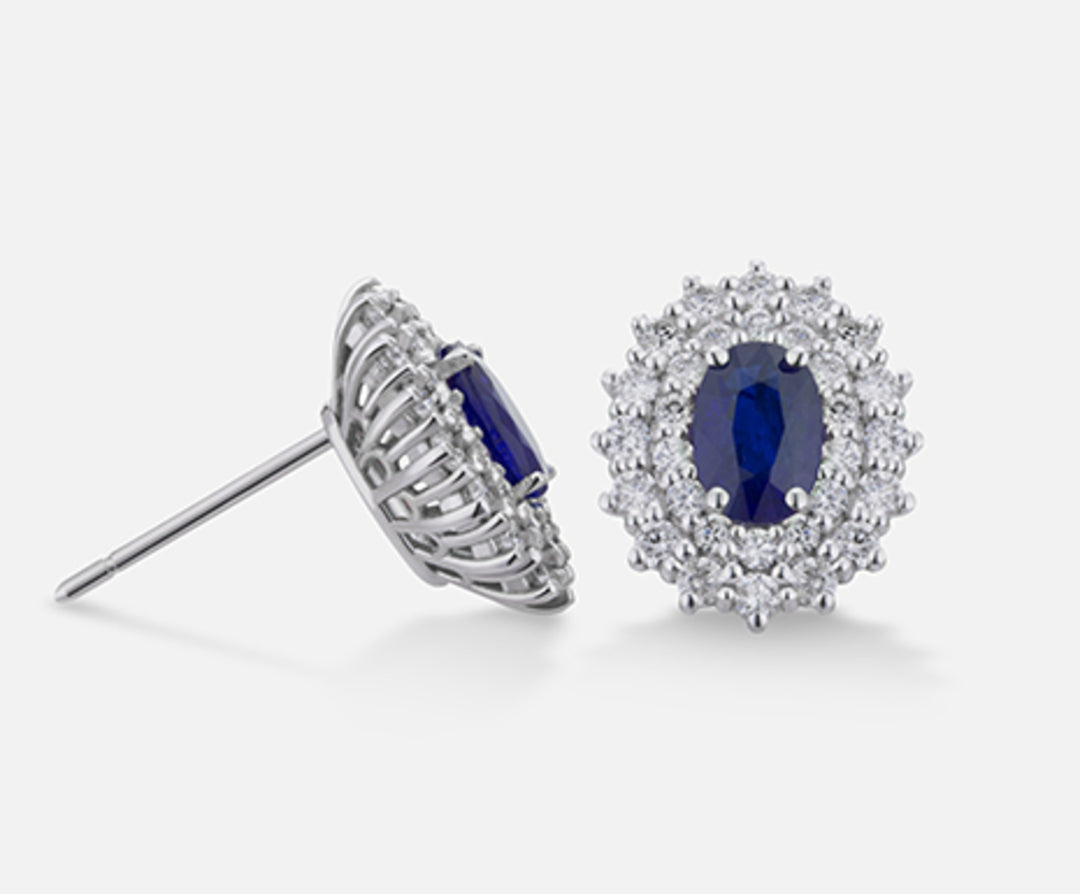 Nihama veya 18k safir no. oval 6x4 ct.1,34 ct.0,74 NO5039O4ZFN134