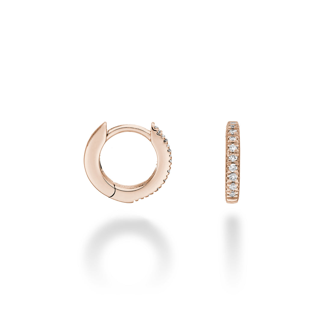 Mikiko eller 18k ct.0.09 str. 1 rosaguld est. diam. 10mm MO5077O3BR009-1