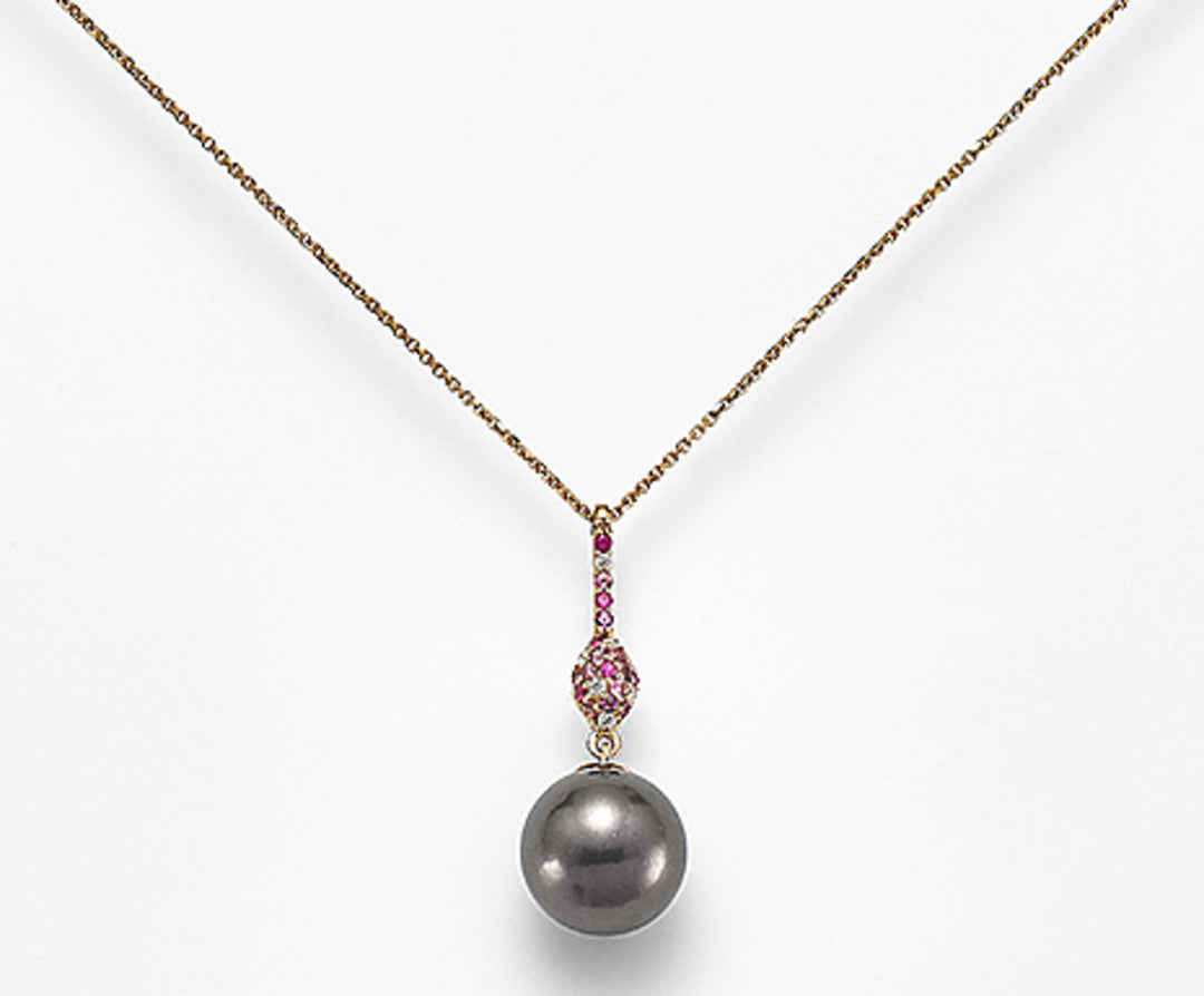 Mikiko cl 18k sspb 11/12 克拉.0.06 红宝石 0.071 克拉碧玺至 0.07 克拉红榴石 0.09 克拉 MD0986O3SANE110