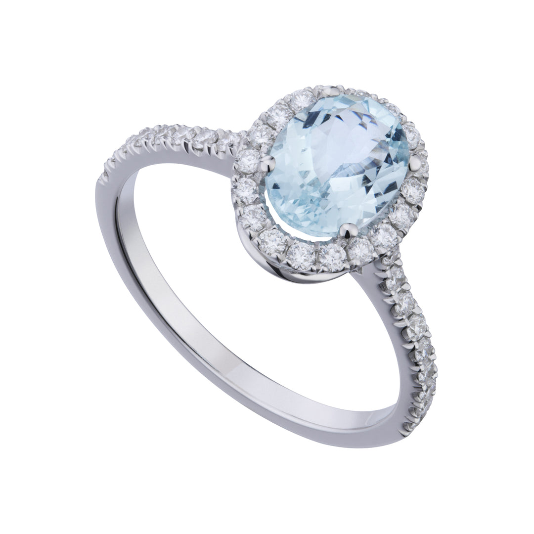 World Diamond Group oval akvamarinring 9x7 och diamanter ACLC070DIAQ5-23072110069