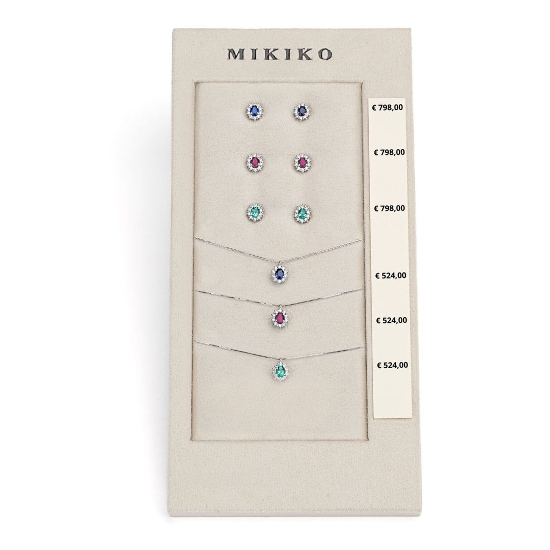 Συσκευασία Mikiko cl 5125 + ή 5103 9kt οβάλ 4x3 ζαφείρι, ρουμπίνι και σμαραγδί tr. M.LIGHTBOX.14-T9K