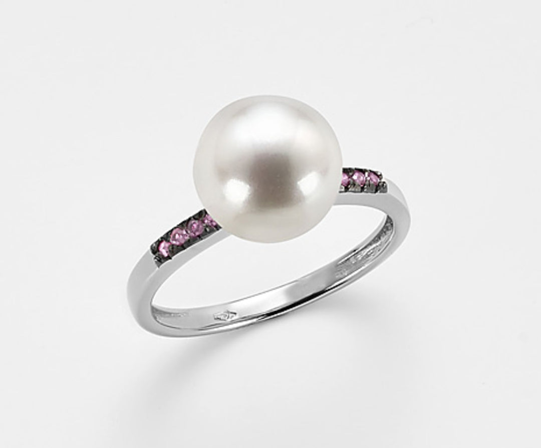 Mikiko an 18k fw 9,5/10 rosa safirer 0,06 ct MA0798O7ZAFFROSA