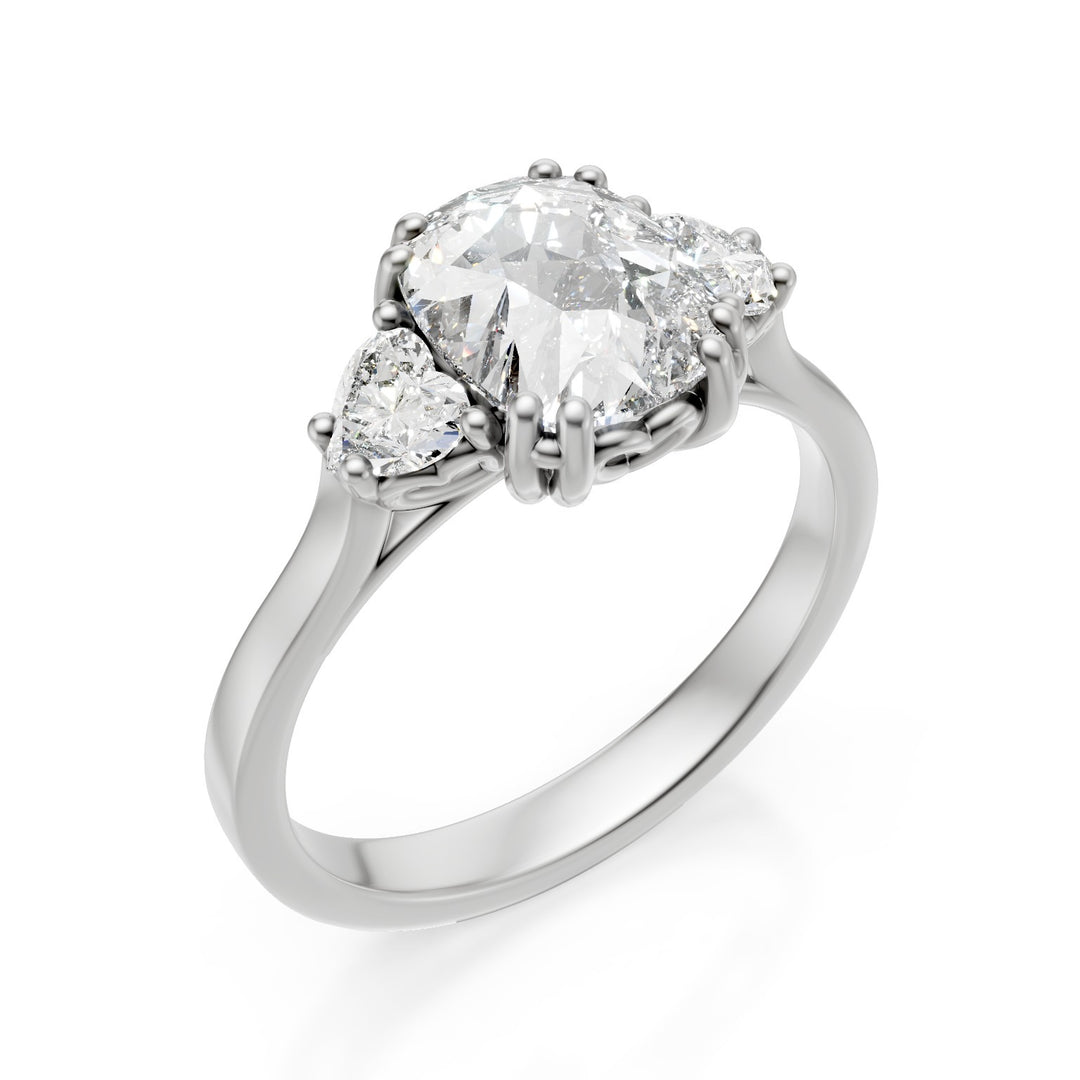 Golay diamond cushion ring 8x6 and lateral hearts ACL754D86-25272110165