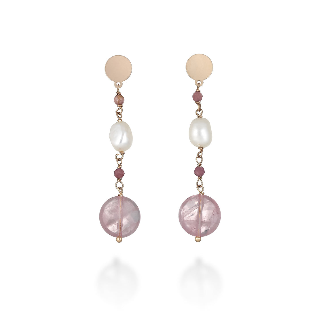 Nihama sau ag925 fw bar 6/7 rose quartz NO7642A3QUARZOROSA