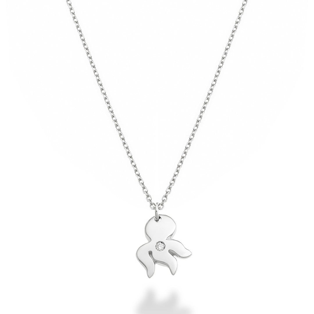 Nihama cl 18k Oktopus 0,01 ct Weißgold ND5137O4BR001