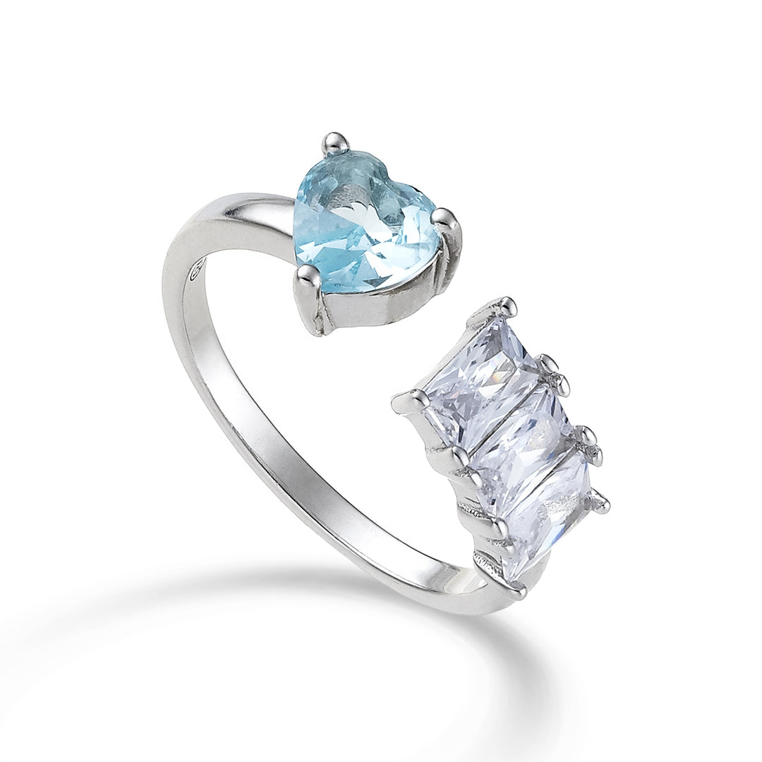 Mikiko un bijou ag925 swarovski blanc et bleu clair MA7196A4AZZURRO