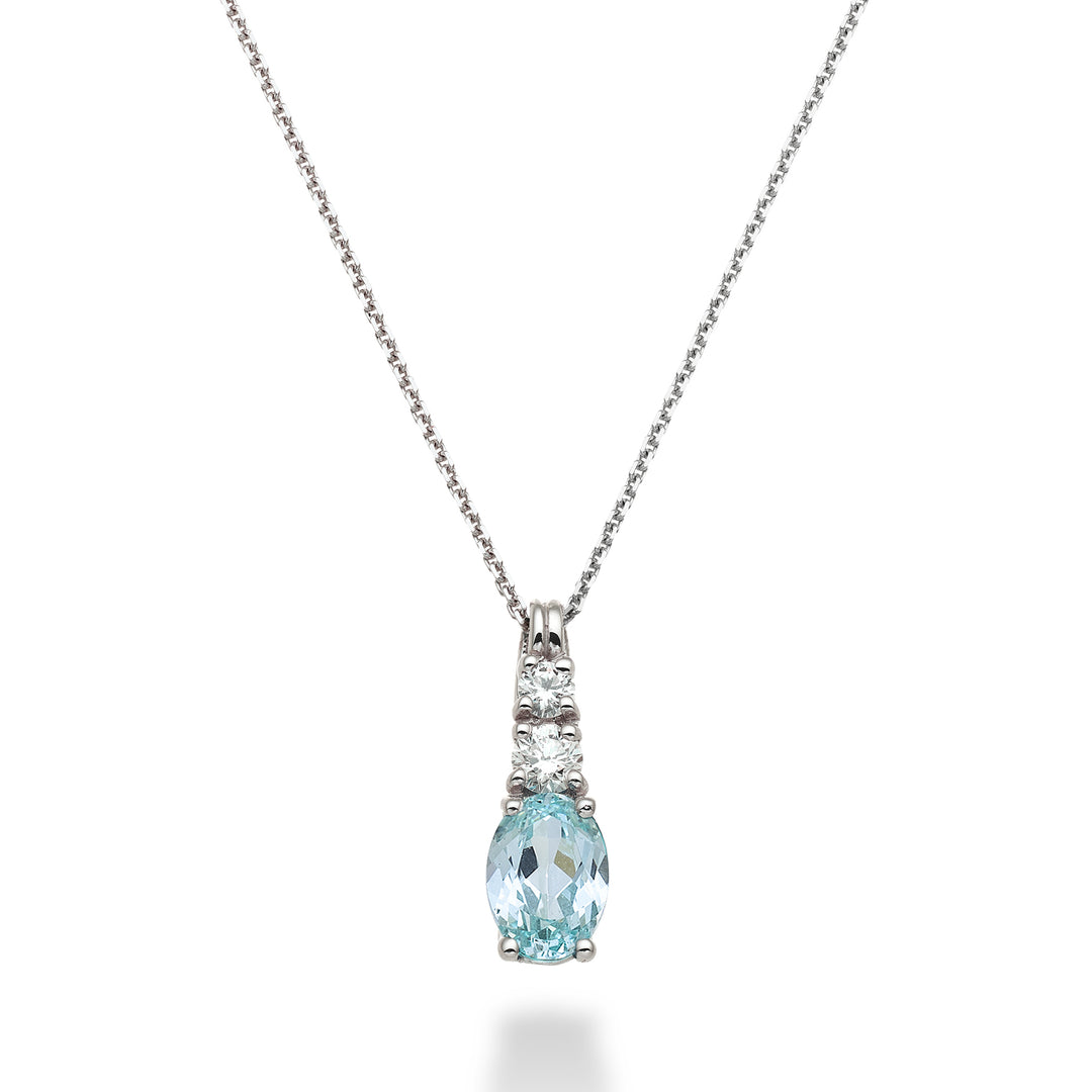 Nihama cl 18k paraiba turmalin oval 7x5 ct.0.80 dia ct.0.15 ND5056O4PAR