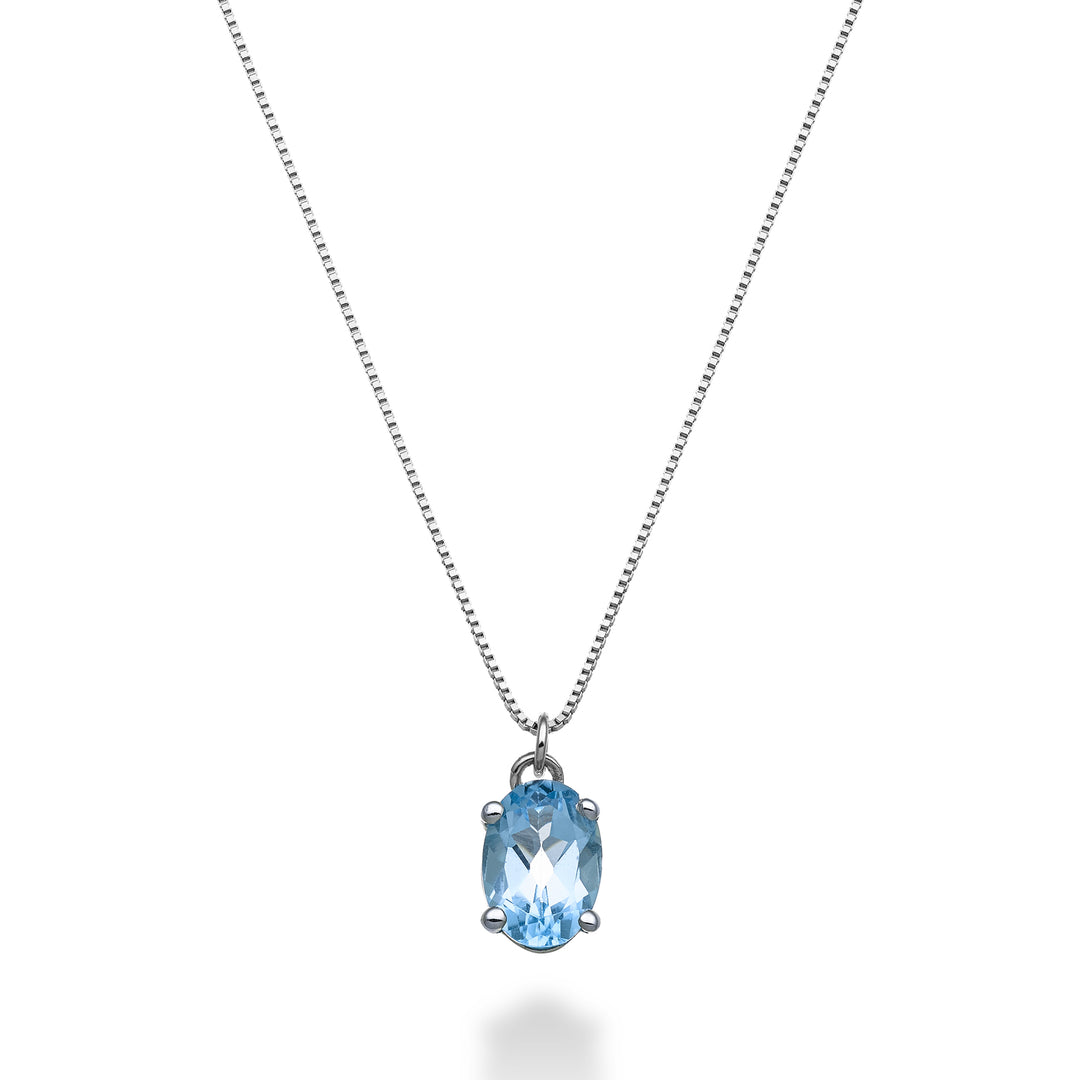 Mikiko cl 18k oval İsviçre topazı 7x5 ct.1,10 MD5141O4TPAZ