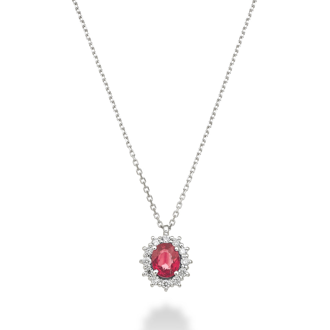 Mikiko cl 9k Rubin n. oval 5x4 ct.0,40 Durchm. 0,10 ct MD5126R4RBN