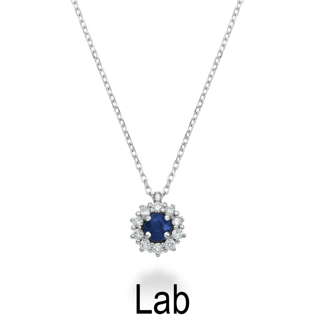 Nihama cl 18k safiiri lab ct.0.12 halk. 0,07 ct koko 2 ND5085O4ZFL012