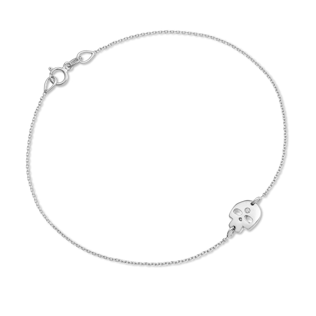 Mikiko br caveira 18k ouro branco 0,01 quilate MB5047O4BR001
