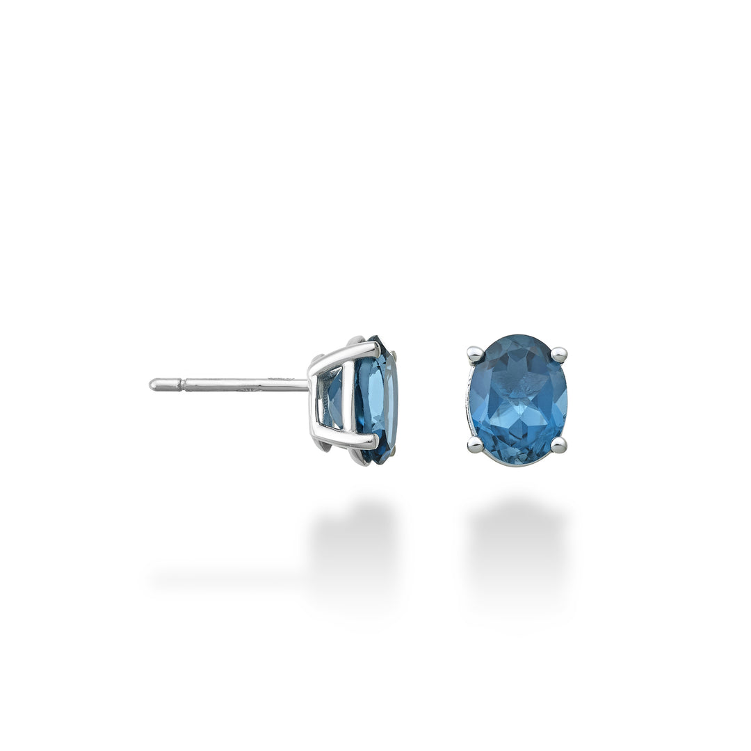 Nihama oder 18 Karat ovaler Londoner Blautopas 8x6 ct.2,80 NO5122O4TPBL