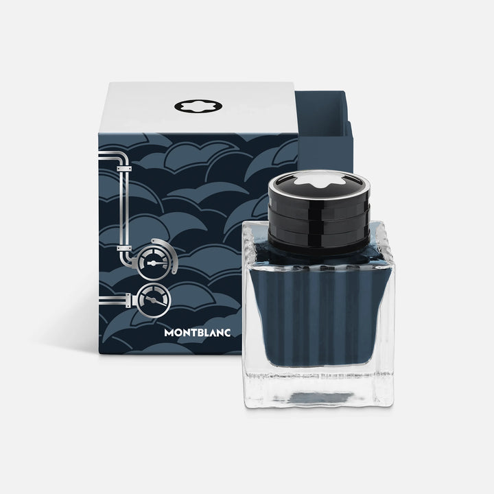 Montblanc ink Boccetta 50ml Meistersuck Around the World in 80 Days Blue Carbone 134408