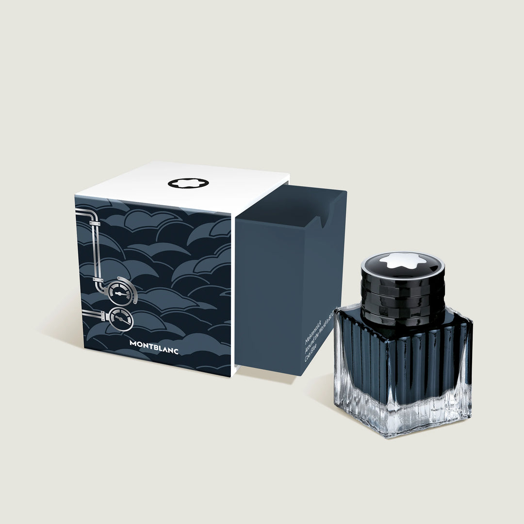 Montblanc ink Boccetta 50ml Meistersuck Around the World in 80 Days Blue Carbone 134408