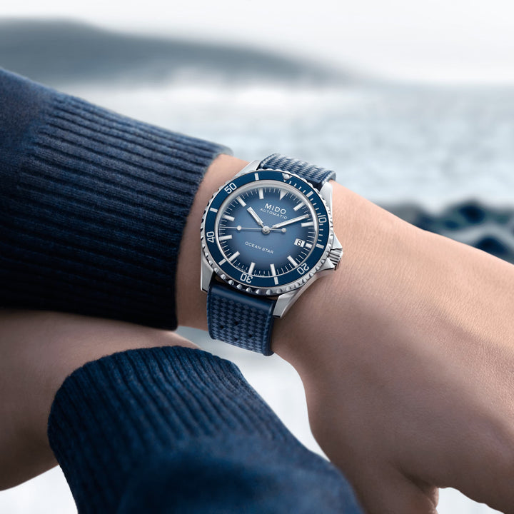 Mido orologio Ocean Star Tribute Special Edition 40mm blu automatico acciaio M026.807.11.041.01