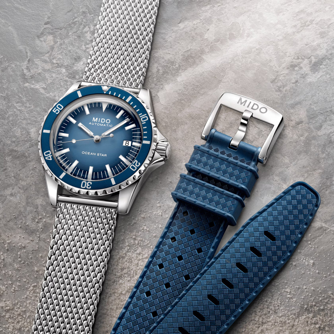 Mido Ocean Star Tribute Edition Edition Watch 40mm Blue Automatic Steel M026.807.11.041.01