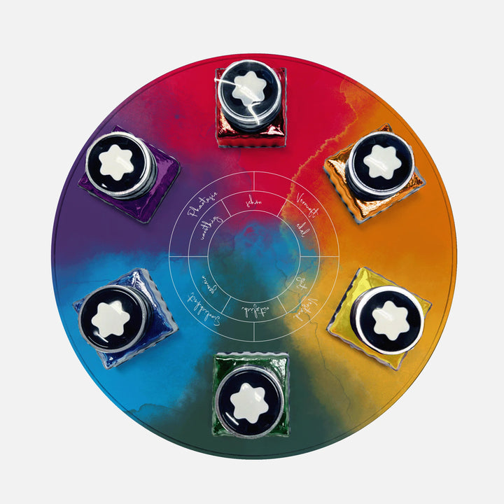 Montblanc Set of ink Boccette 6x30ml Writers Edition Homage to Johann Wolfgang von Goethe 134526