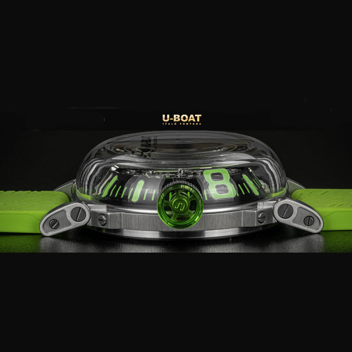 U-BOAT 시계 U-65 44mm 그린 오토매틱 스틸 3344