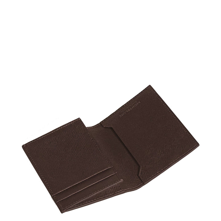 Montblanc kortholder 2 lommer Sartorial skinn ibenholt farge 223043