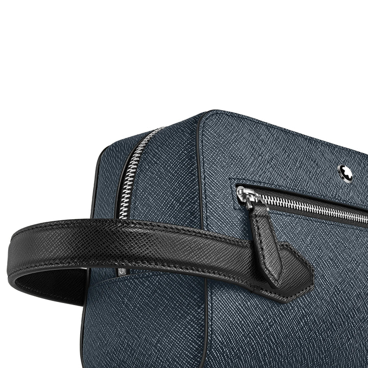 Montblanc clutch tailorial tweed blue 220339