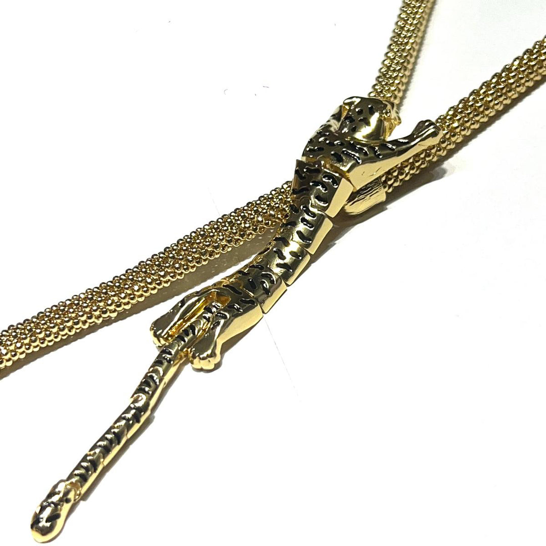 Federica Rossi Colar Latch Leopard bronze com acabamento PVD ouro amarelo 18kt FR.CO.30