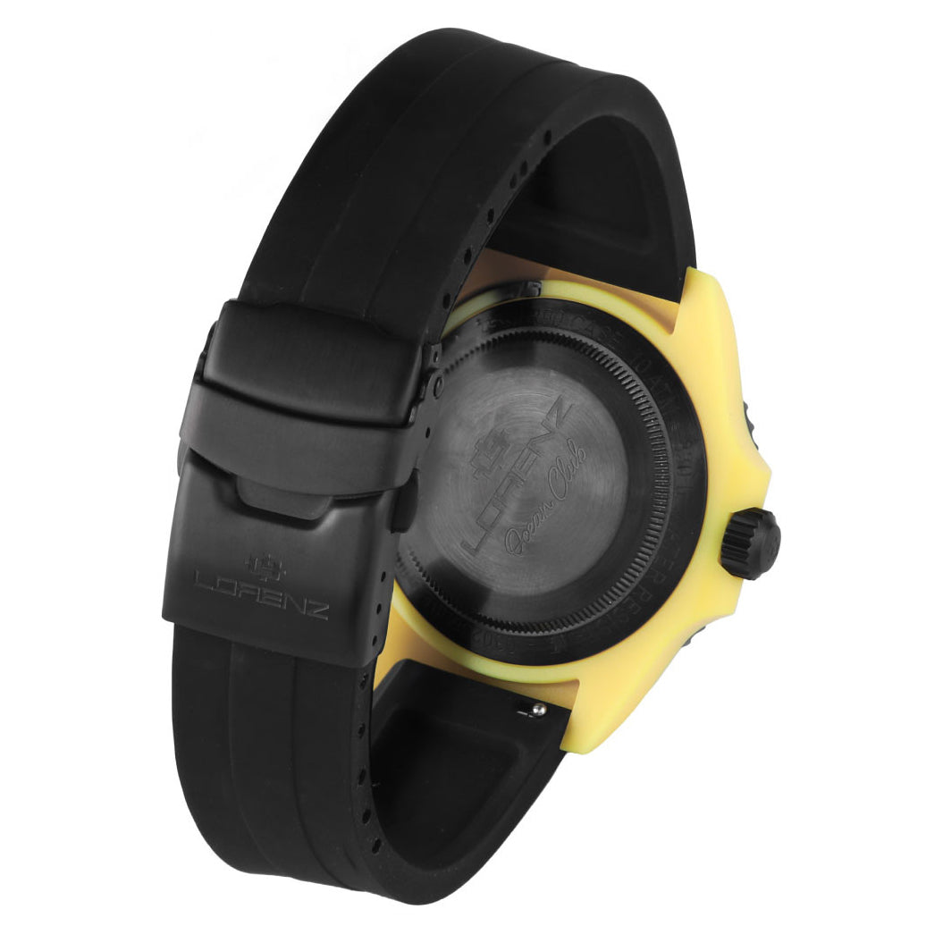 Lorenz Ocean Club Yellow Fin 40mm Black Quartz 030268E