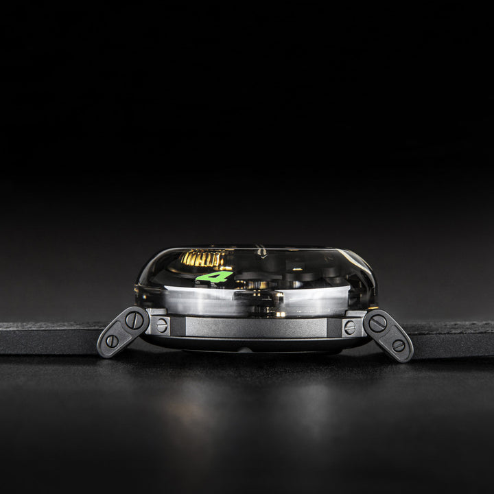 U-BOAT watch U-65 SS GREEN 44mm skeletonized quartz steel 3350