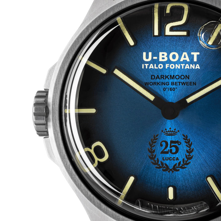 U-BOAT ウォッチ ダークムーン 25° リミテッドエディション SS ブルーソレイユ 46mm ブルークォーツスチール 2029