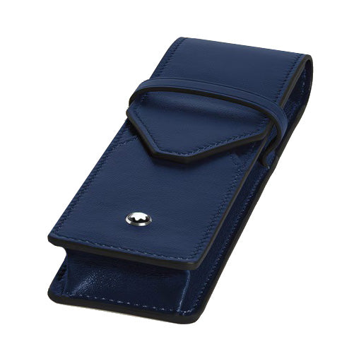 Montblanc Etui für 2 Schreibgeräte. Umschlag mit blauer Tinte 221366
