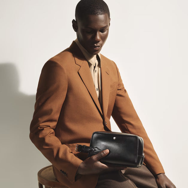 Montblanc Meisterstück nahkainen hygienialaukku musta 220408