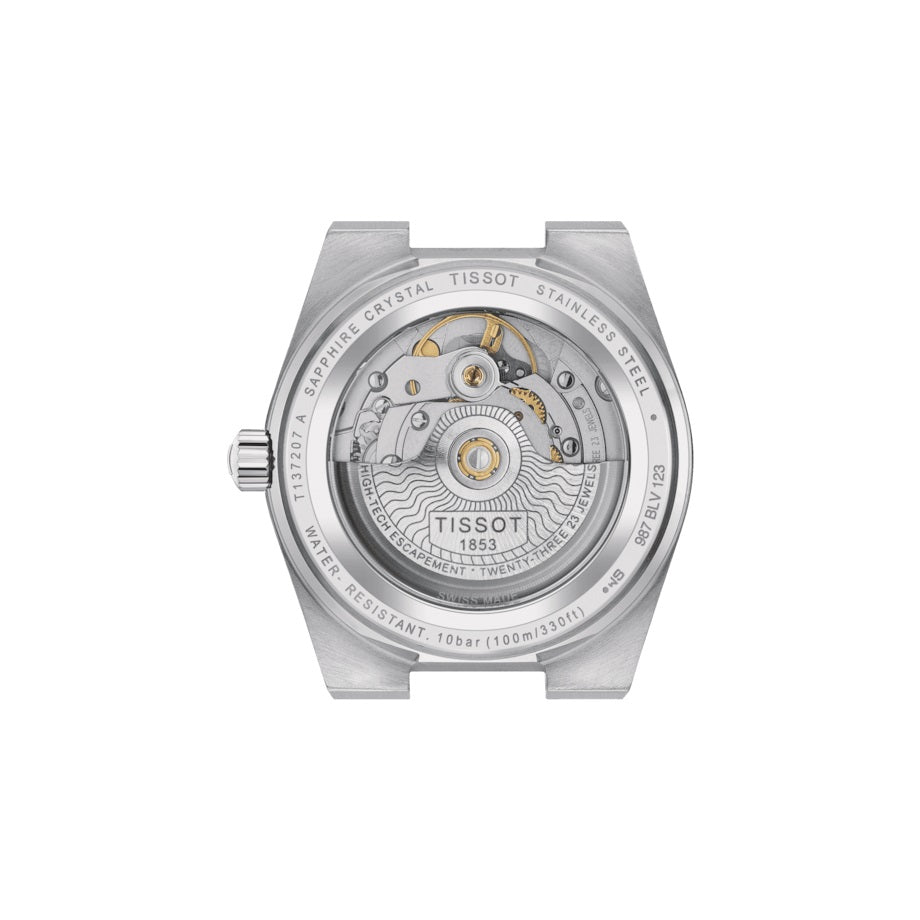 Tissot Watch PRX Powermatic 80 35mm Turquoise Cruach Uathoibríoch T137.207.11.351.00