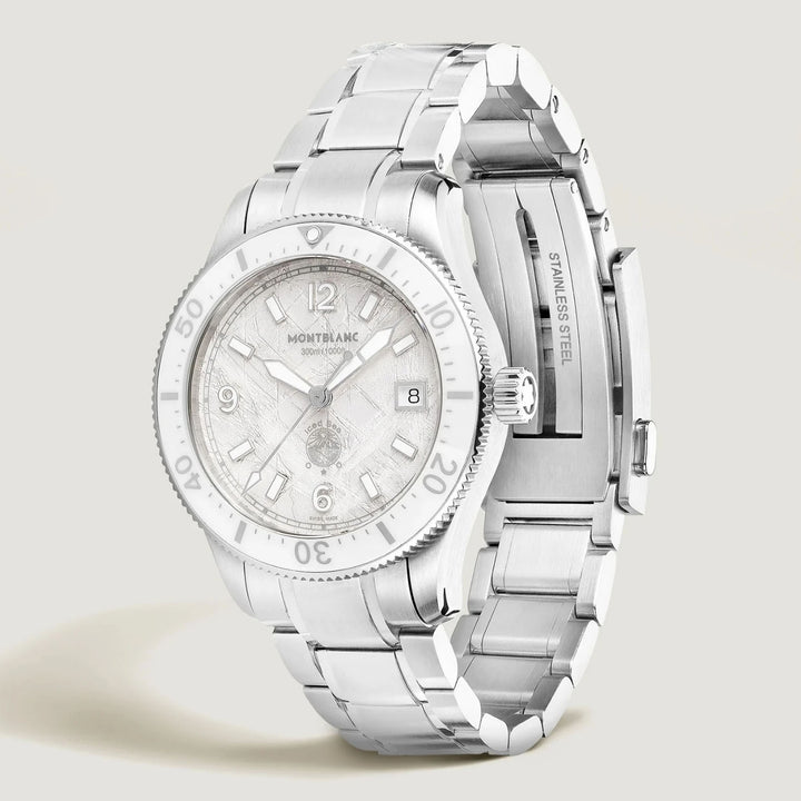 Montblanc Iced Sea Automatic Date Clock 0 Oxygen 38mm White Automatic Steel 134024