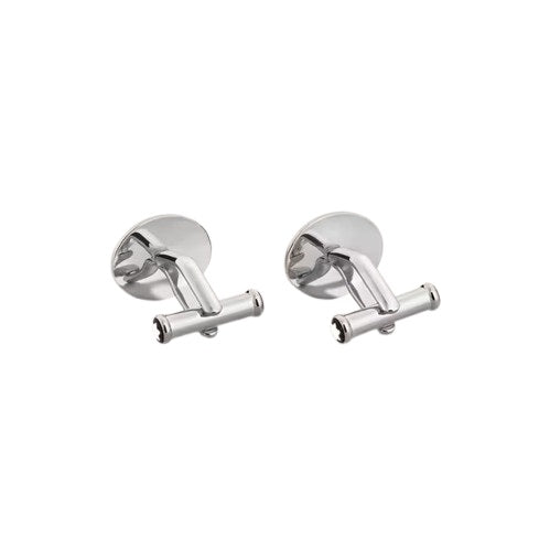 Montblanc oval cufflinks Meisterstück steel 134468